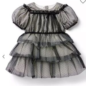 Janie and Jack Dot Tiered Tulle Dress SIZE 5